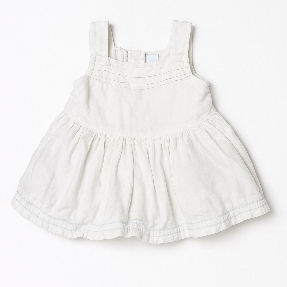 Janie and Jack White Linen Dress